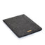 Hülle für iPad Pro 12,9" - 5. Gen | aus Filz und Bio-Baumwolle | anthrazit - colorful | Modell "LET"