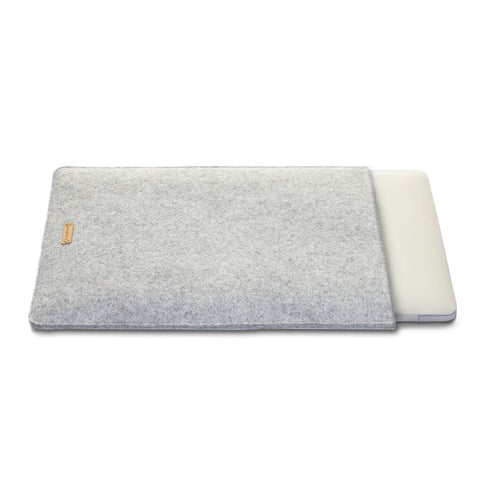 Case for Galaxy Tab Active 3 | made of felt and organic cotton | light gray - stripes | Model "LET"