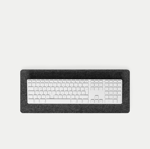 Skrivbordsunderlägg av filt och kork | 20x50cm | antracit