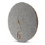 Wanduhr aus Filz und Kork 30 cm | hellgrau - gold | Design: Aarhus