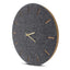 Wanduhr aus Filz und Kork 30 cm | anthrazit - gold | Design: Kopenhagen