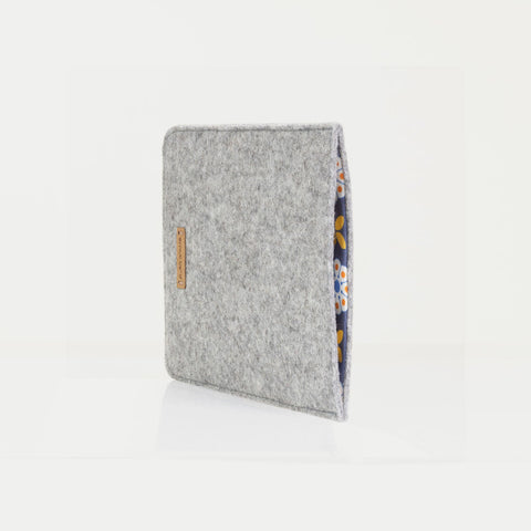 Case for ReMarkable ReMarkable 1 | made of felt and organic cotton | light gray - bloom | Model "LET"