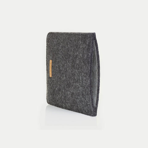 Case for Onyx Boox Magellan 5 | made of felt and organic cotton | anthracite - tracks | model "LET"