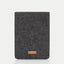 Hülle für Kindle Paperwhite 10 | aus Filz und Bio-Baumwolle | anthrazit - stripes | Modell "LET"
