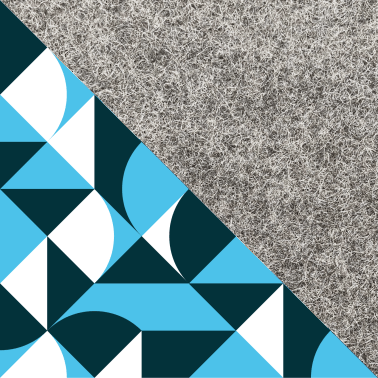 Sleeve til Surface Go 2 | fremstillet af filt og økologisk bomuld | lysegrå - shapes | "LET"-model
