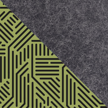 Skræddersyet eReader-cover | fremstillet af filt og økologisk bomuld | antracit - stripes | "LET"-model