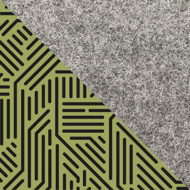 Skräddarsytt omslag för eReader | av filt och ekologisk bomull | ljusgrå - stripes | "LET"-modell